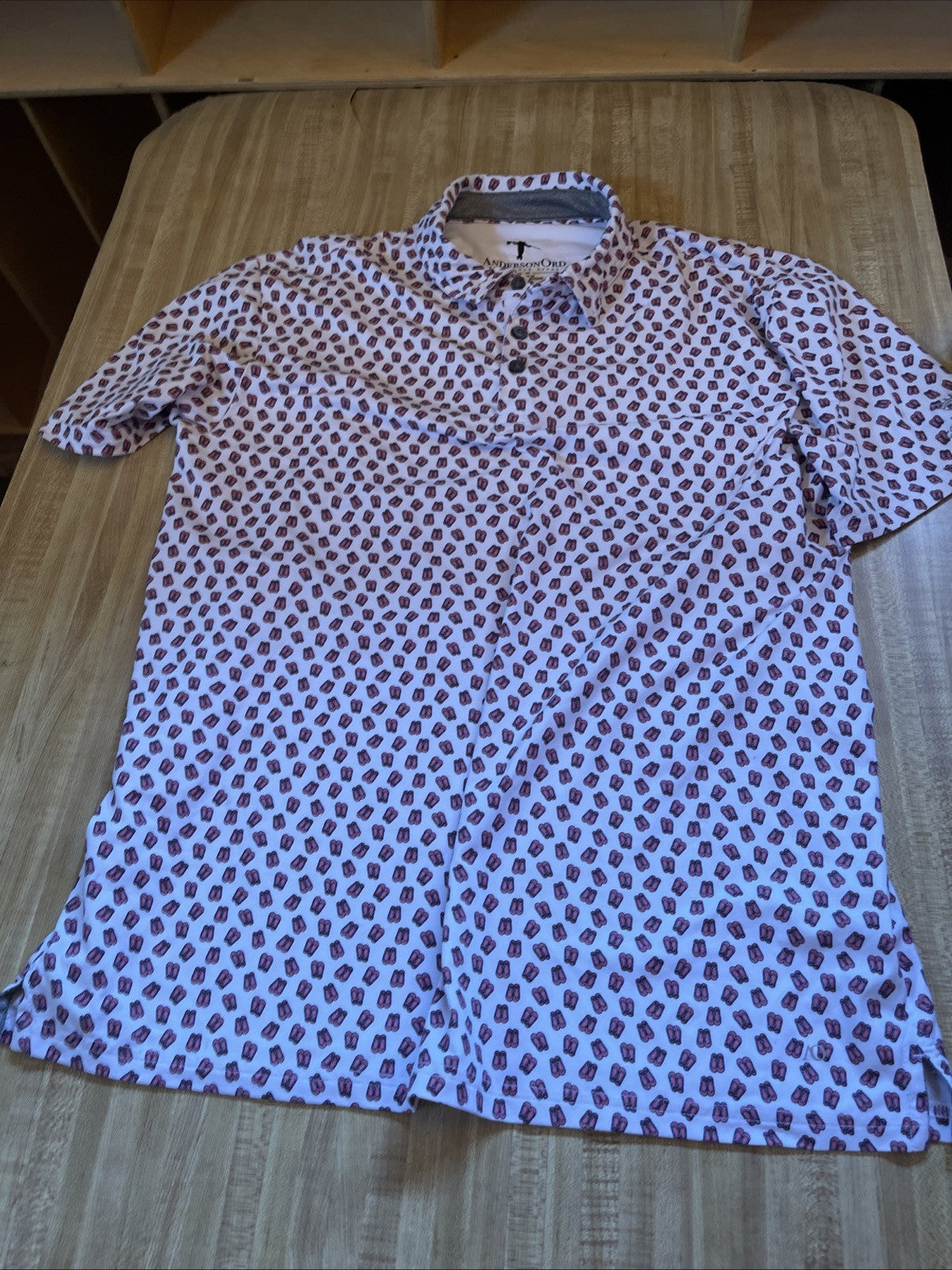 anderson ord golf shirt Large 