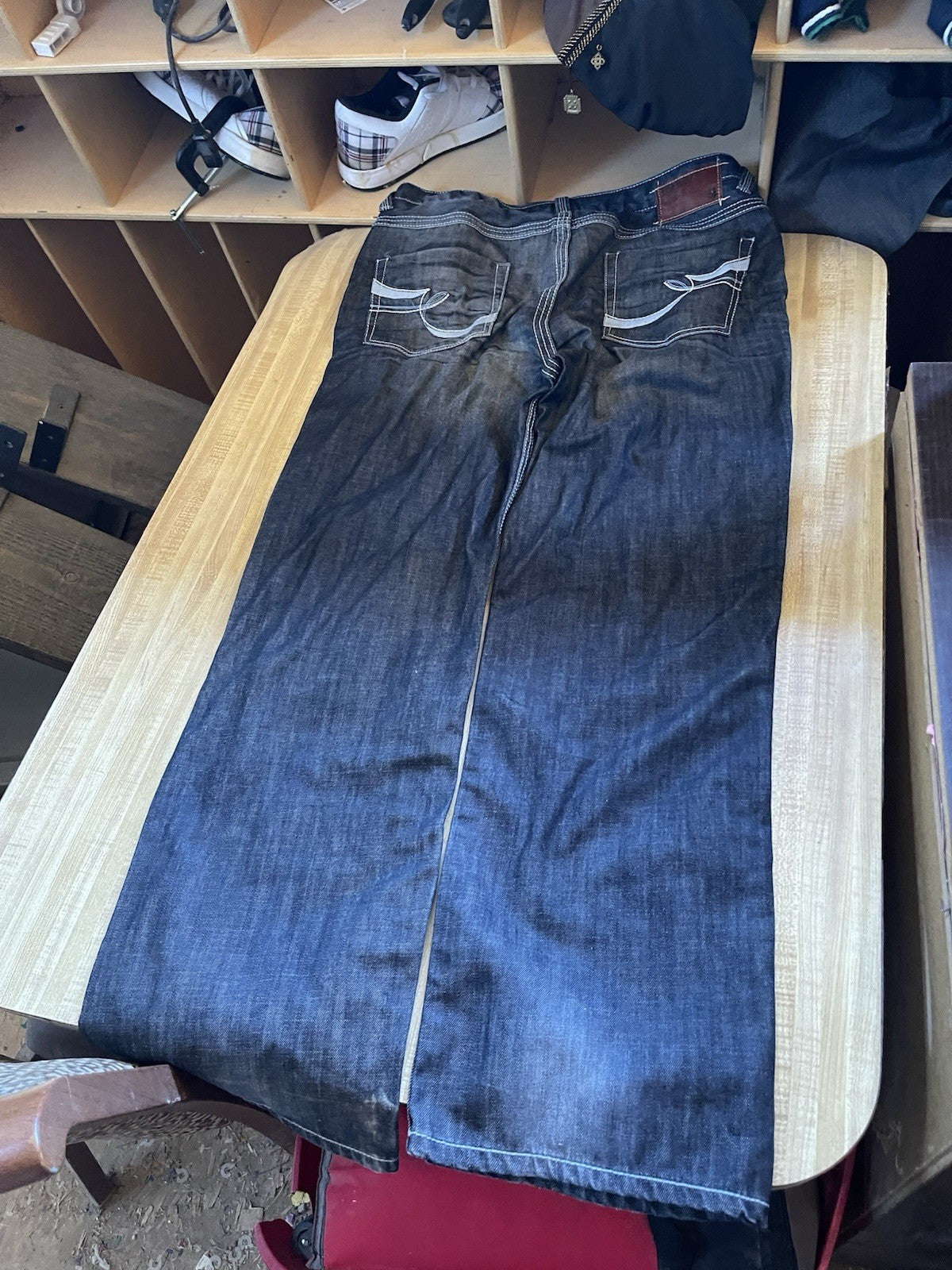 Ecko Wide Leg Baggy Jeans 38/32 Y2K Hiphop Streetwear 