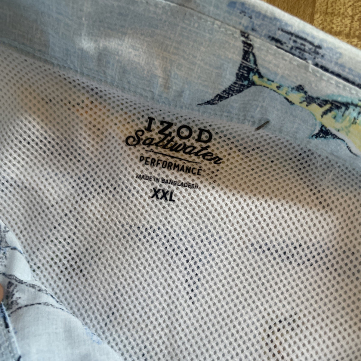 Izod Saltwater Vented Performance Shirt XXL 