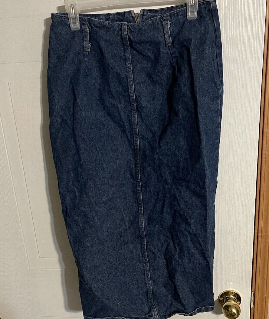 Vintage Made In USA Vivaldi Jeanswear Denim Skirt 10