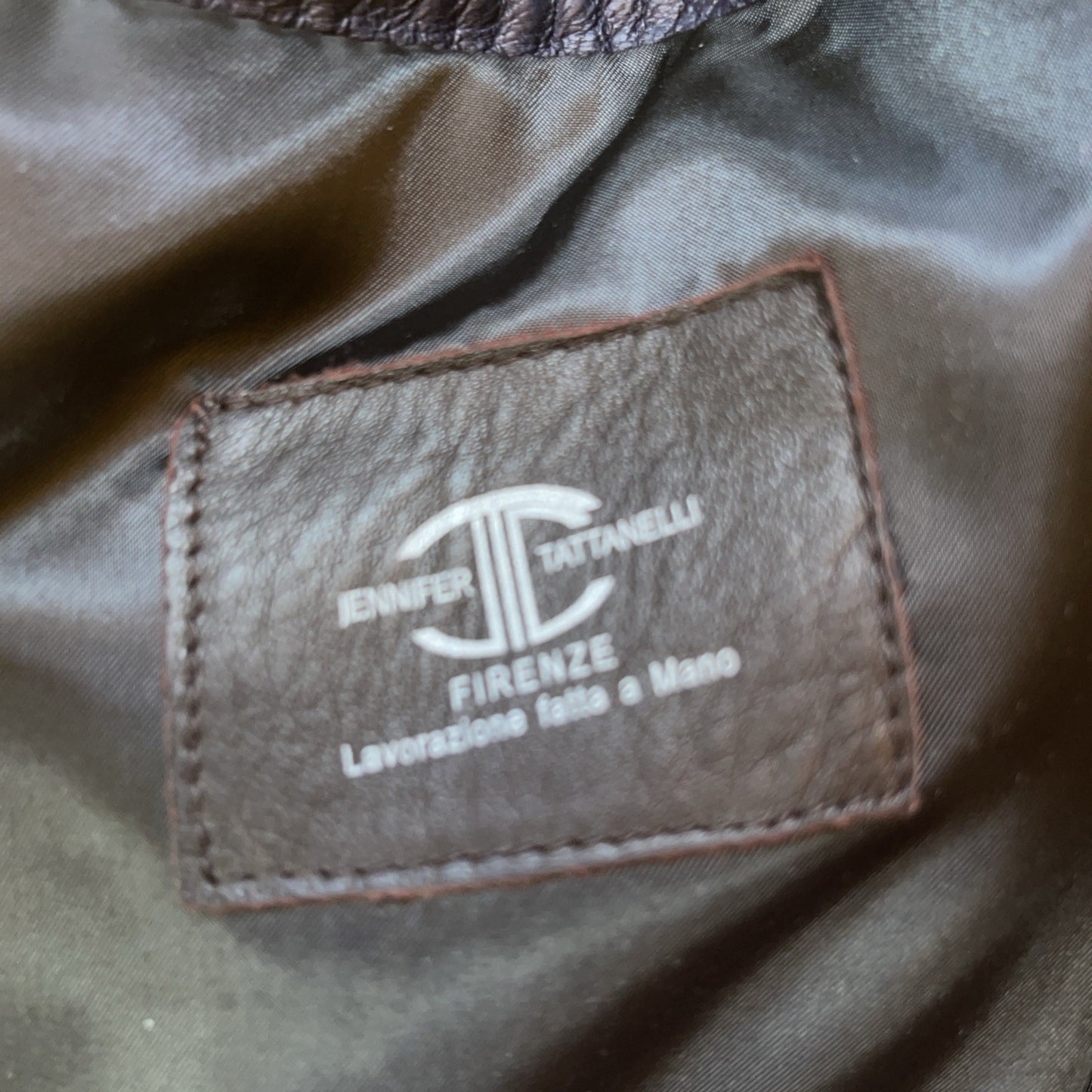 Casini Firenze Jennifer Tattanelli Biker Jacket Size 56