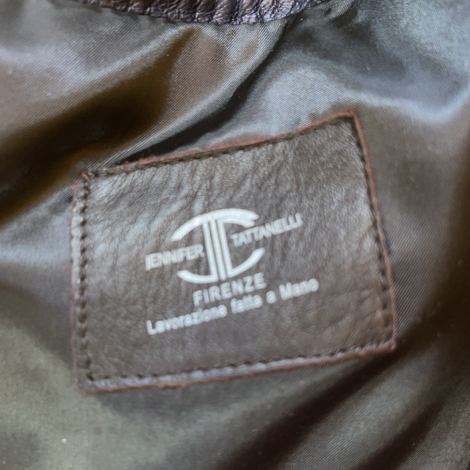 Casini Firenze Jennifer Tattanelli Biker Jacket Size 56