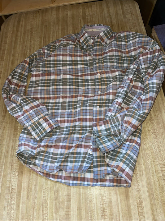 cinch button down shirt medium