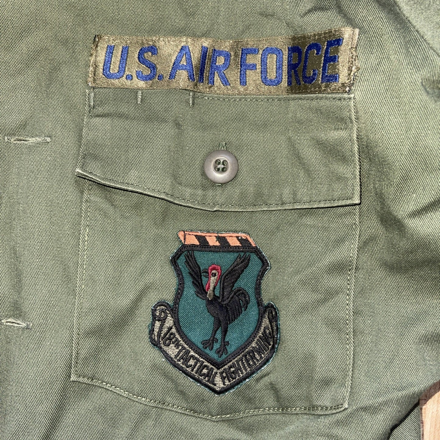 Vintage US Air Force Button Up 15.5