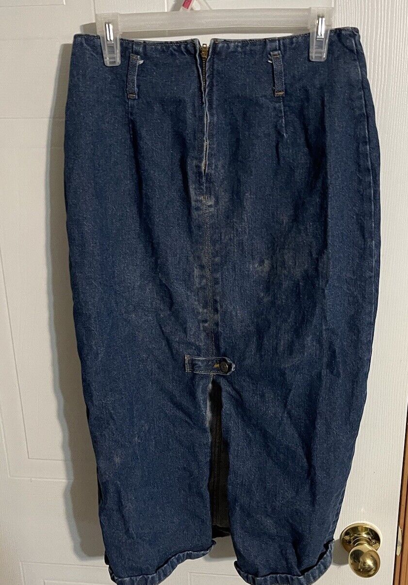 Vintage Made In USA Vivaldi Jeanswear Denim Skirt 10