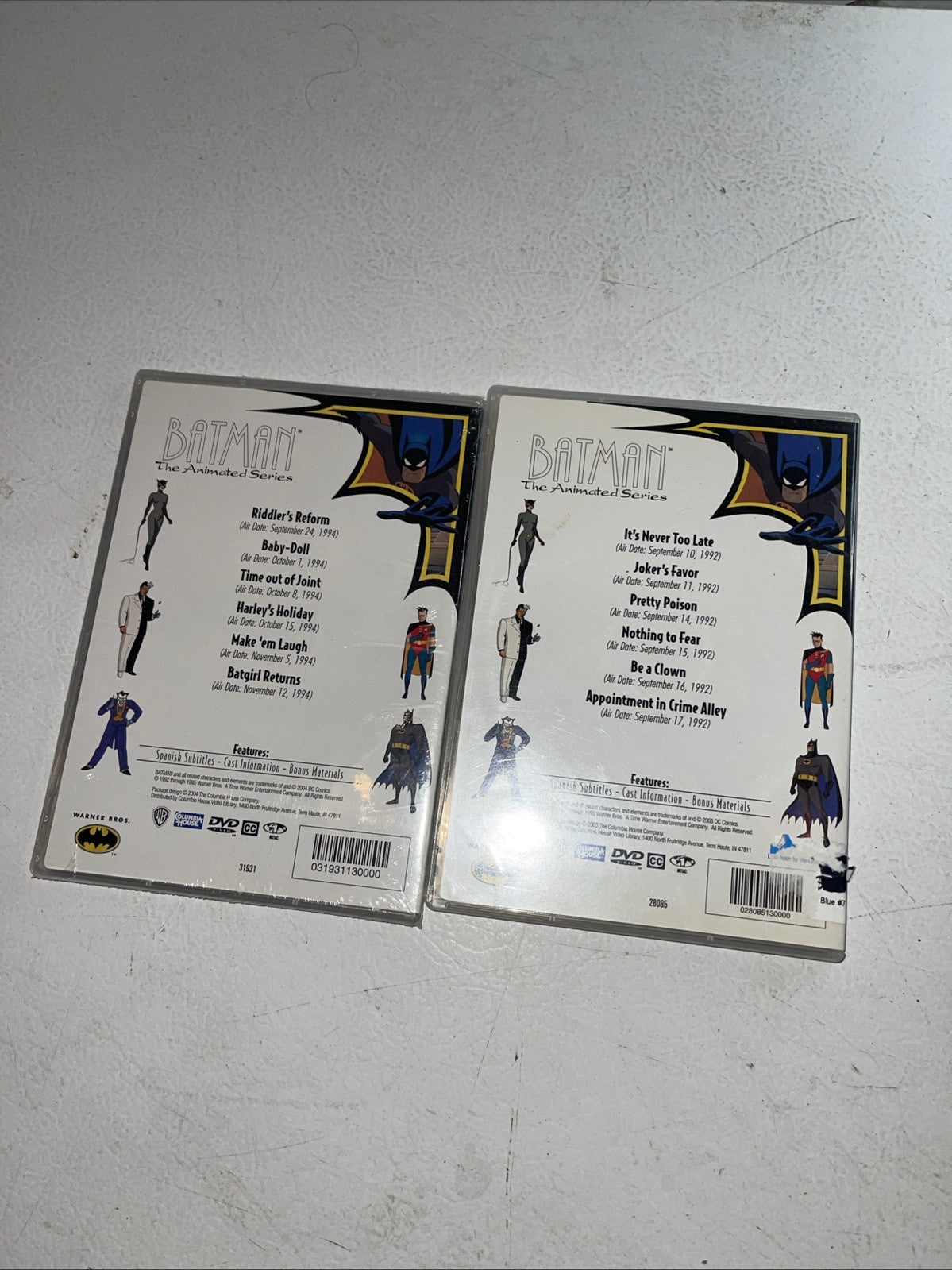 Batman The Animated Series Collector’s Edition DVD Lot