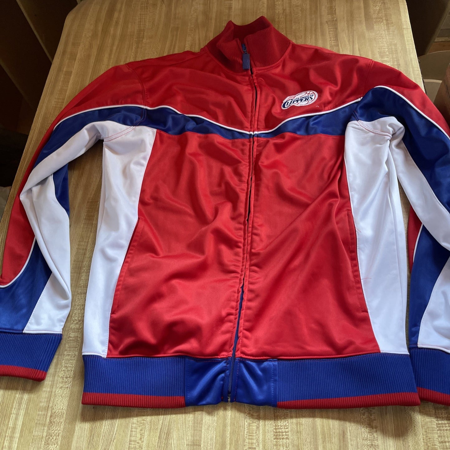 Unk Blue Label Los Angeles Clippers Track Jacket Large 