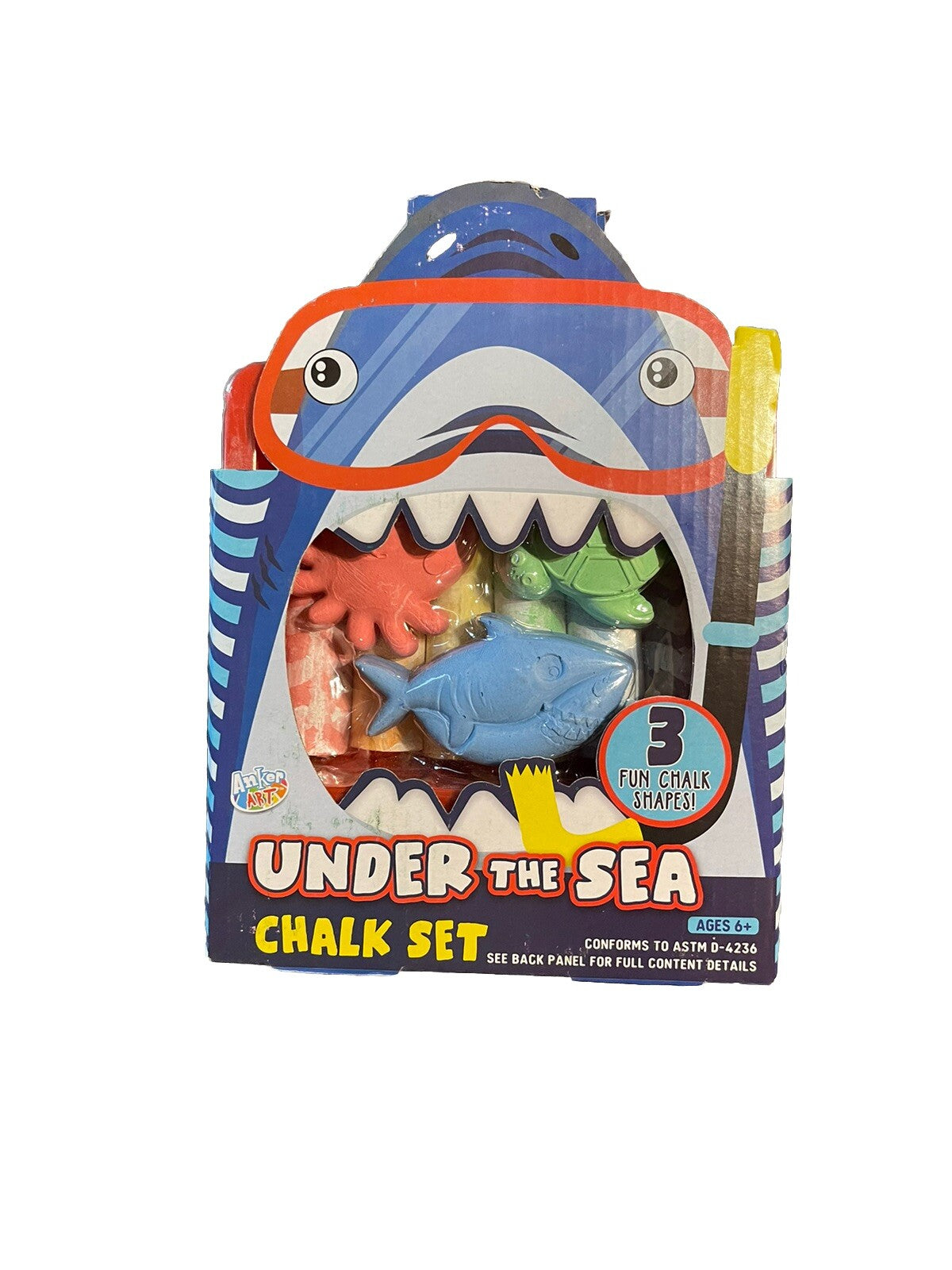 UNDER THE SEA CHALK SET NEW Indoor Outdoor Kids Play Art