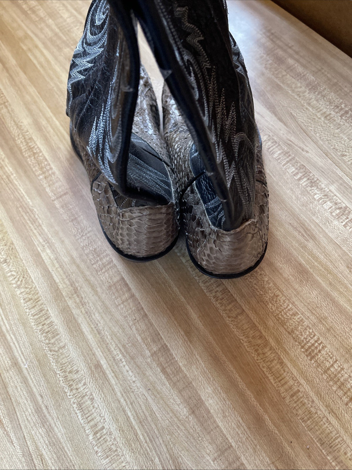 dan post snakeskin boots 10 EW