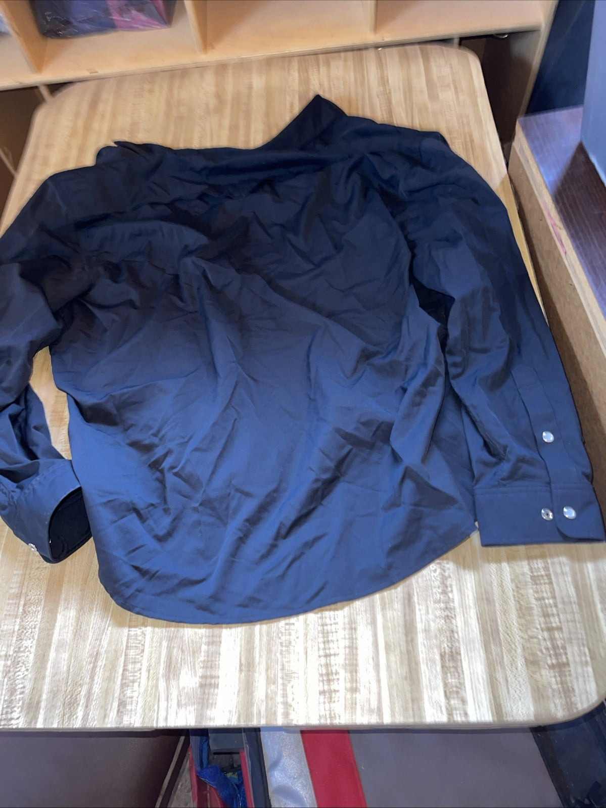poncho pearl snap shirt xl