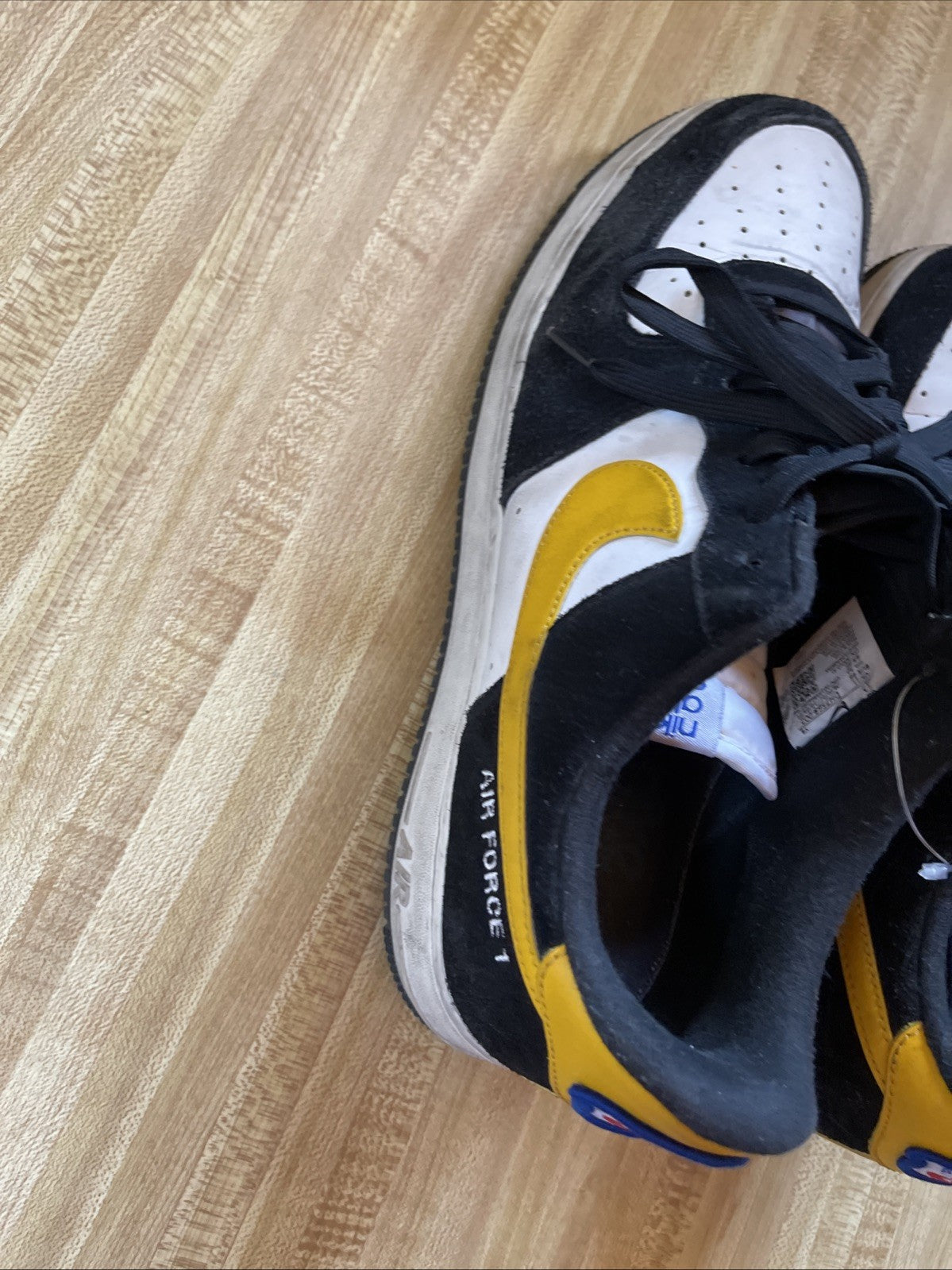 Size 12 - Nike Air Force 1 '07 LV8 Athletic Club - Black University Gold