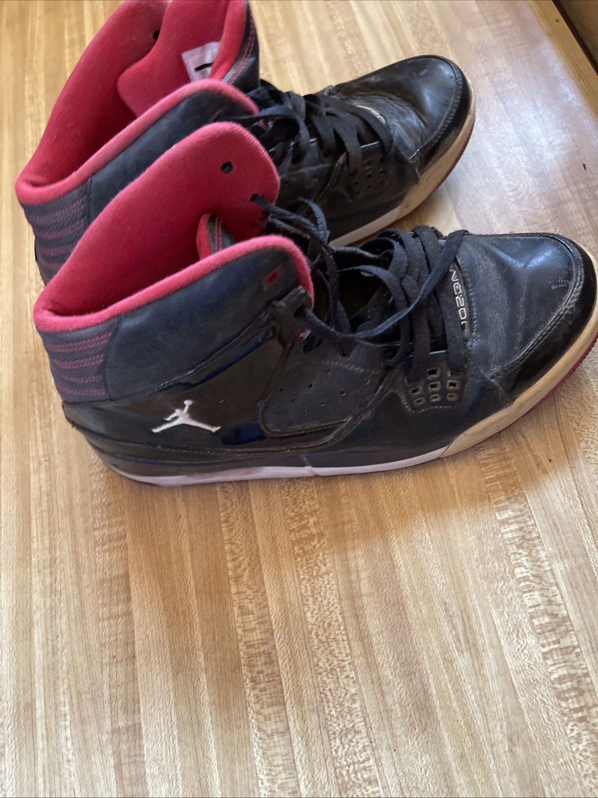 Nike Air Jordan SC-1-538698-012 Black/Gym Red/White Basketball Mens Shoes Size11