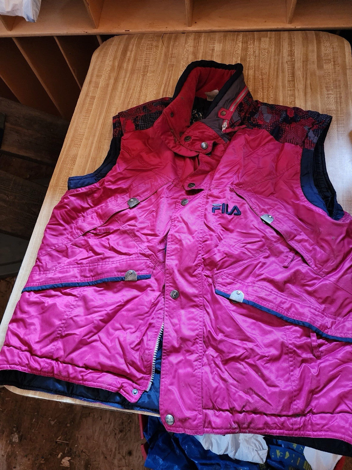 Vintage Fila Ski Team Vest XL