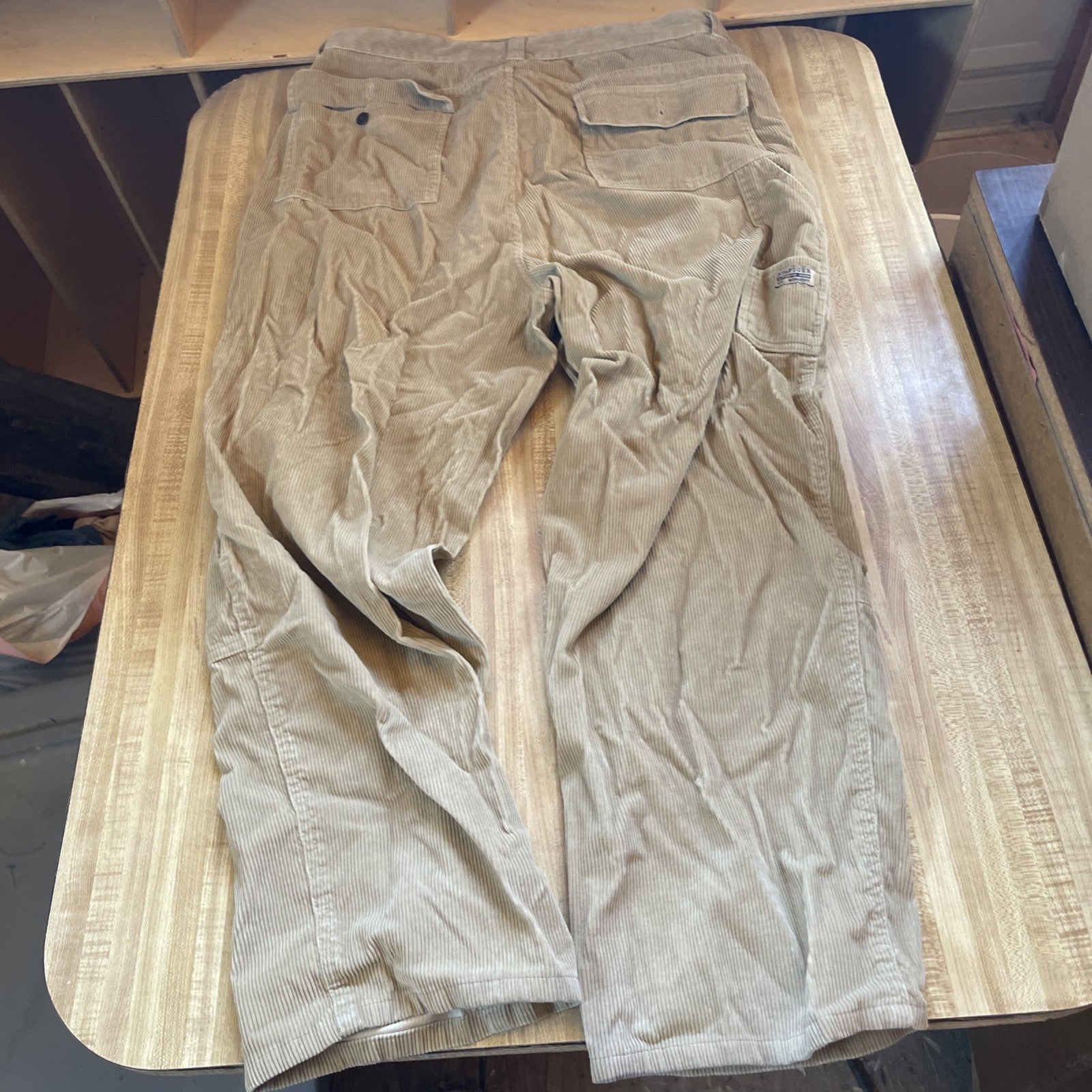 Tommy Hilfiger Corduroy Double Knee Jeans 38x30 Flap Pockets