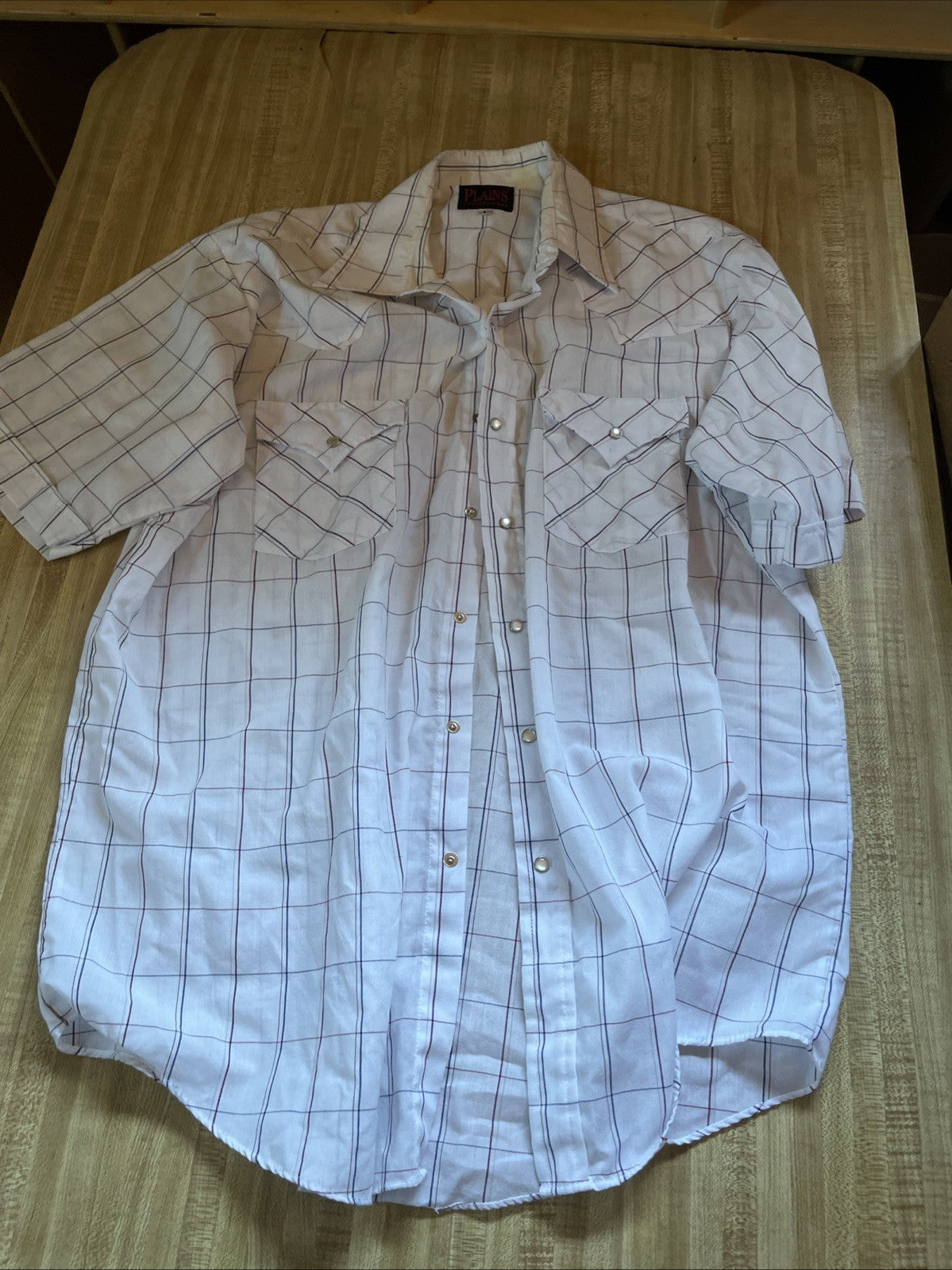 Plains Western Wear Pearl Snap Large