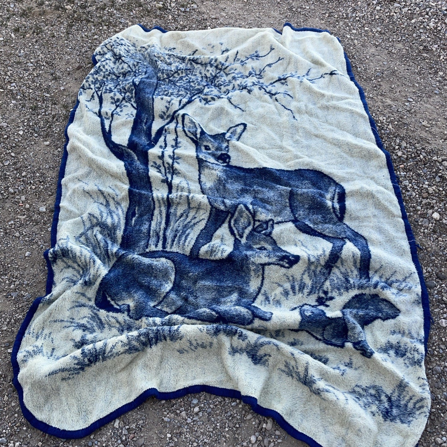 Vintage San Marcos Deer Blanket 