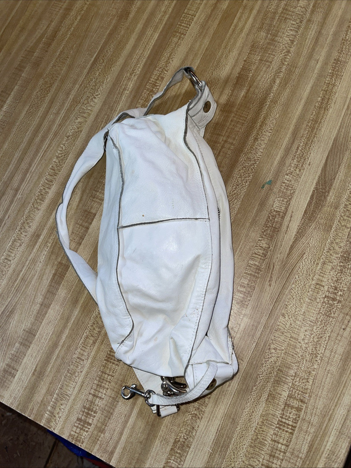 Allison Burns Leather Purse Broken Zipper 