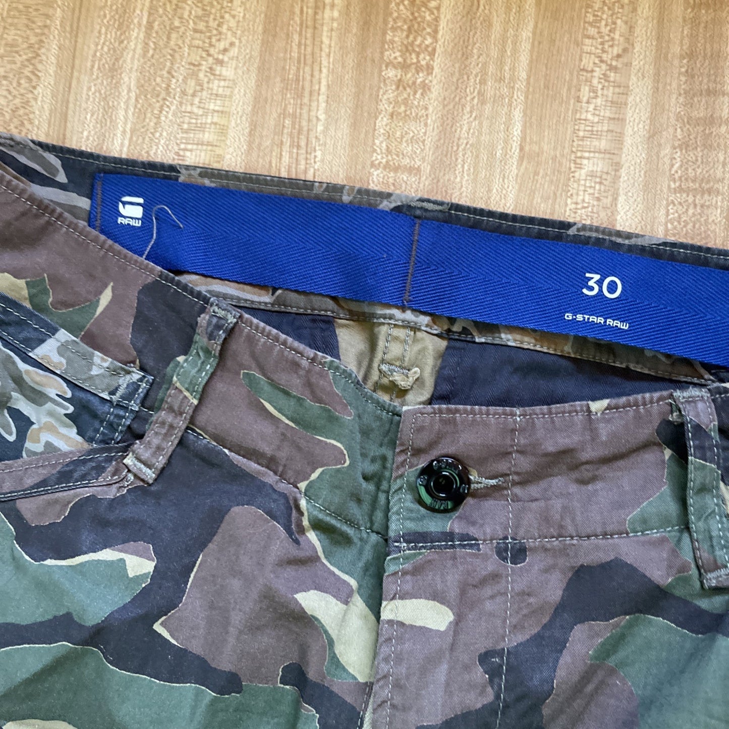 G Star Raw Camo Cargo Shorts 30