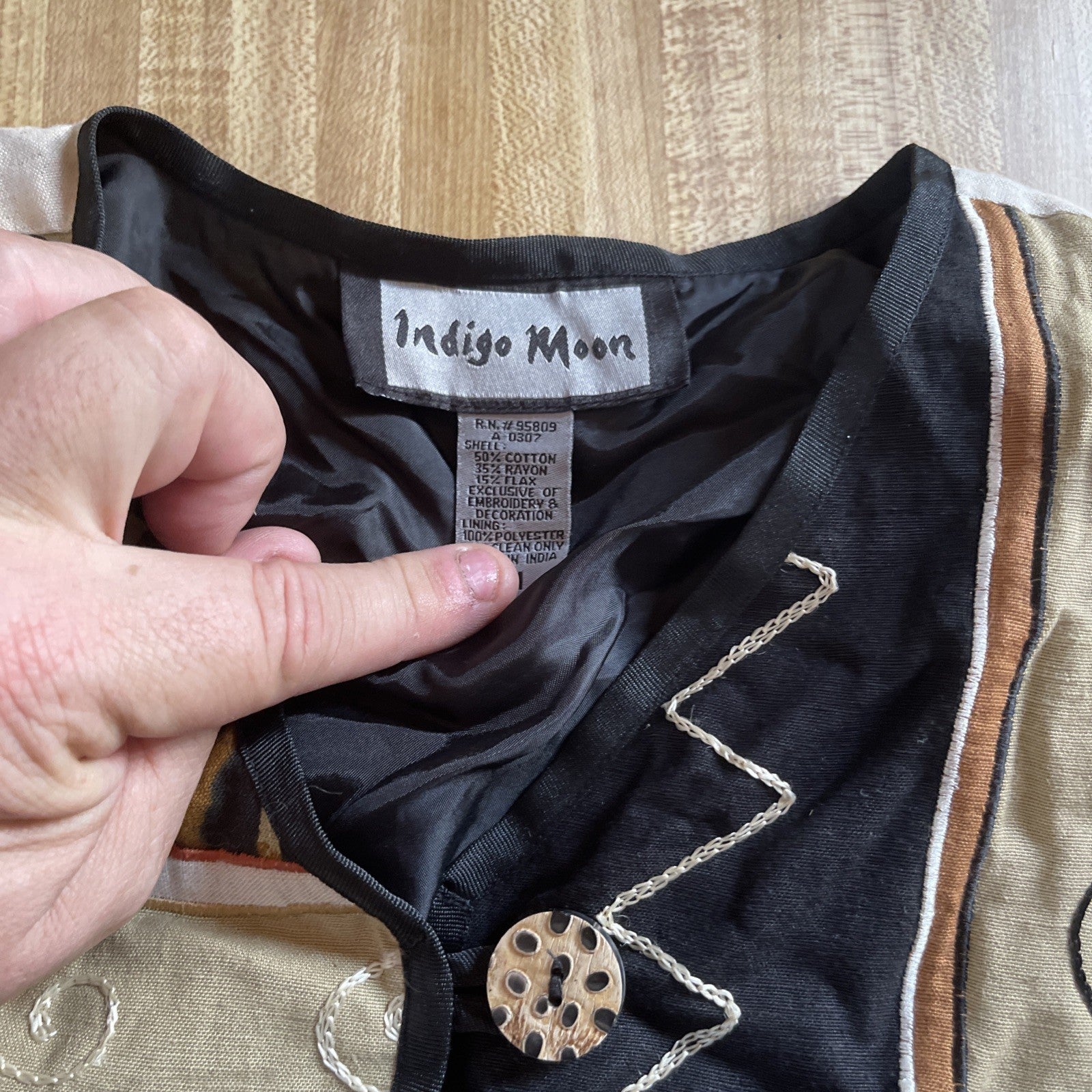 Vintage Indigo Moon Jacket Medium