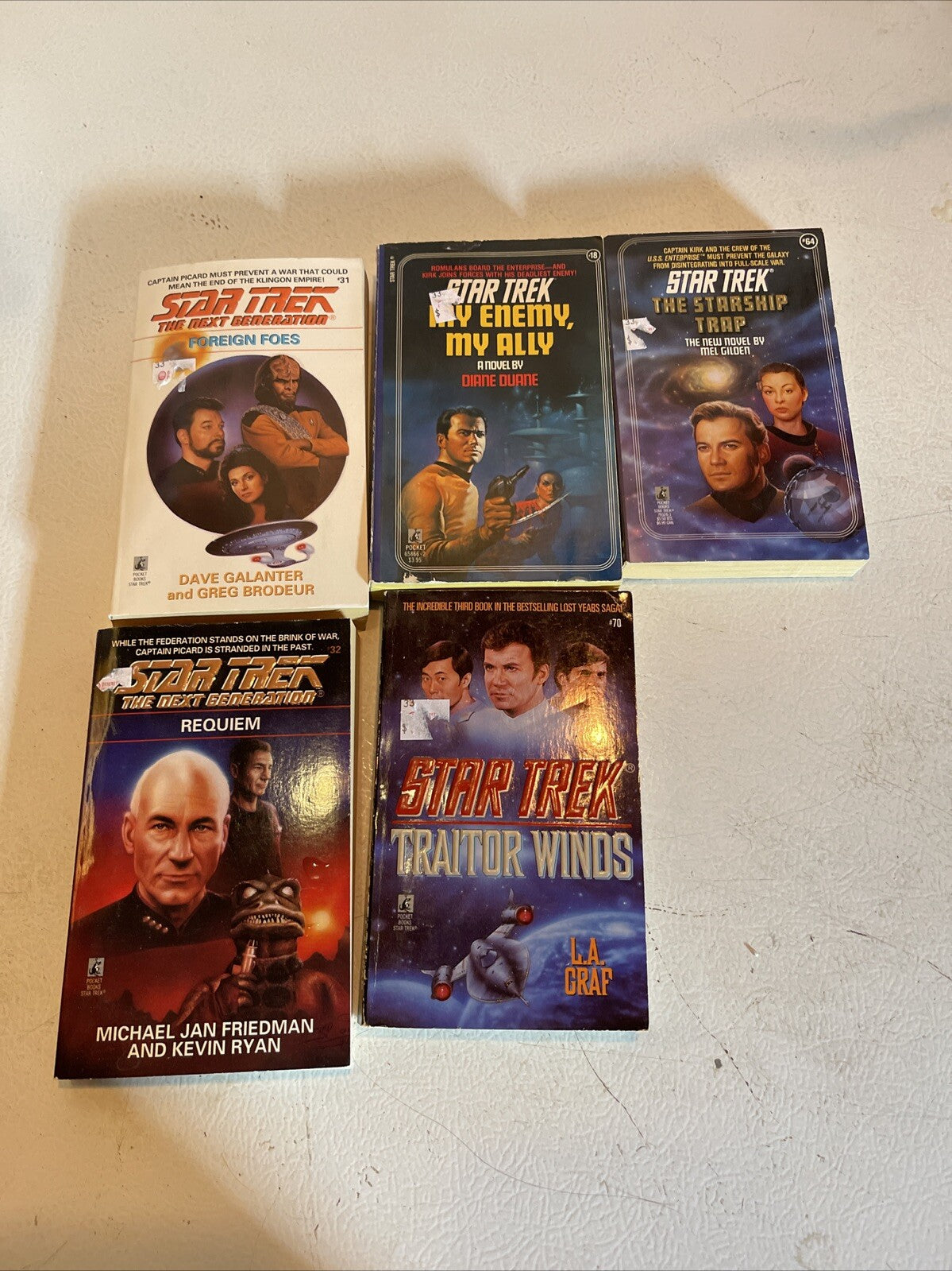 Massive Star Trek Book Lot