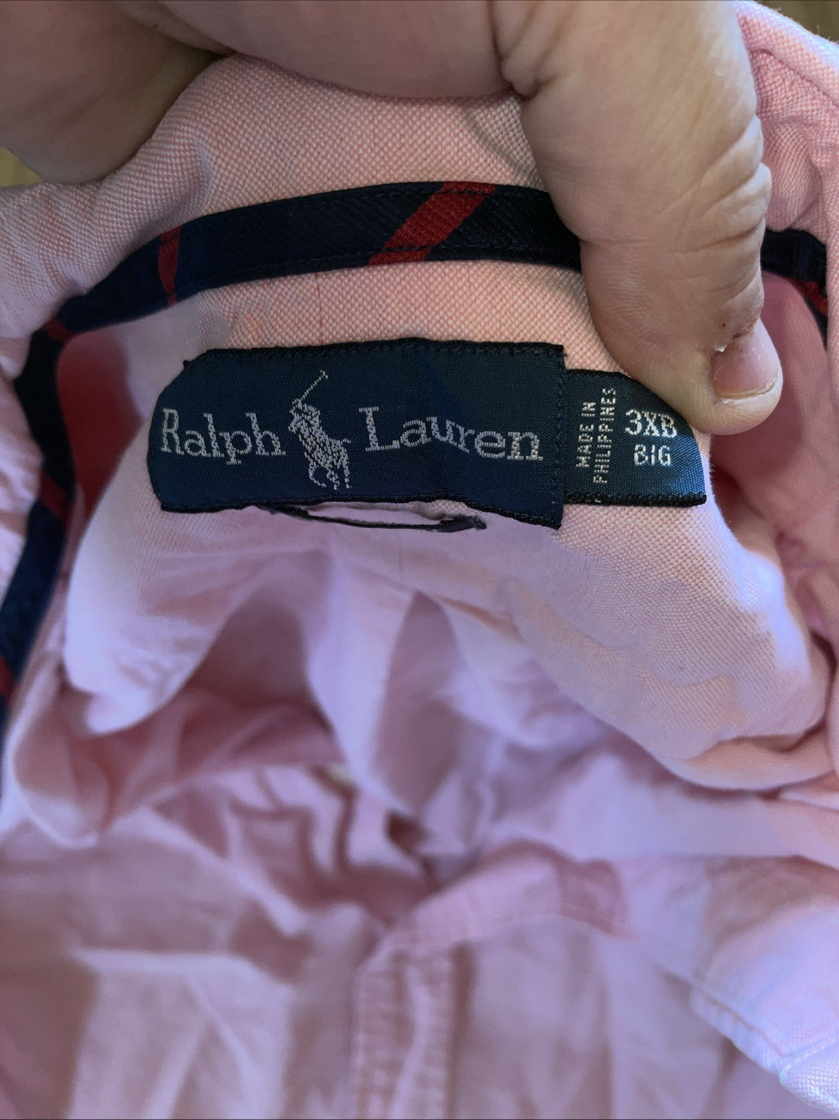 ralph lauren classic fit button down 3XB Flesh Pony