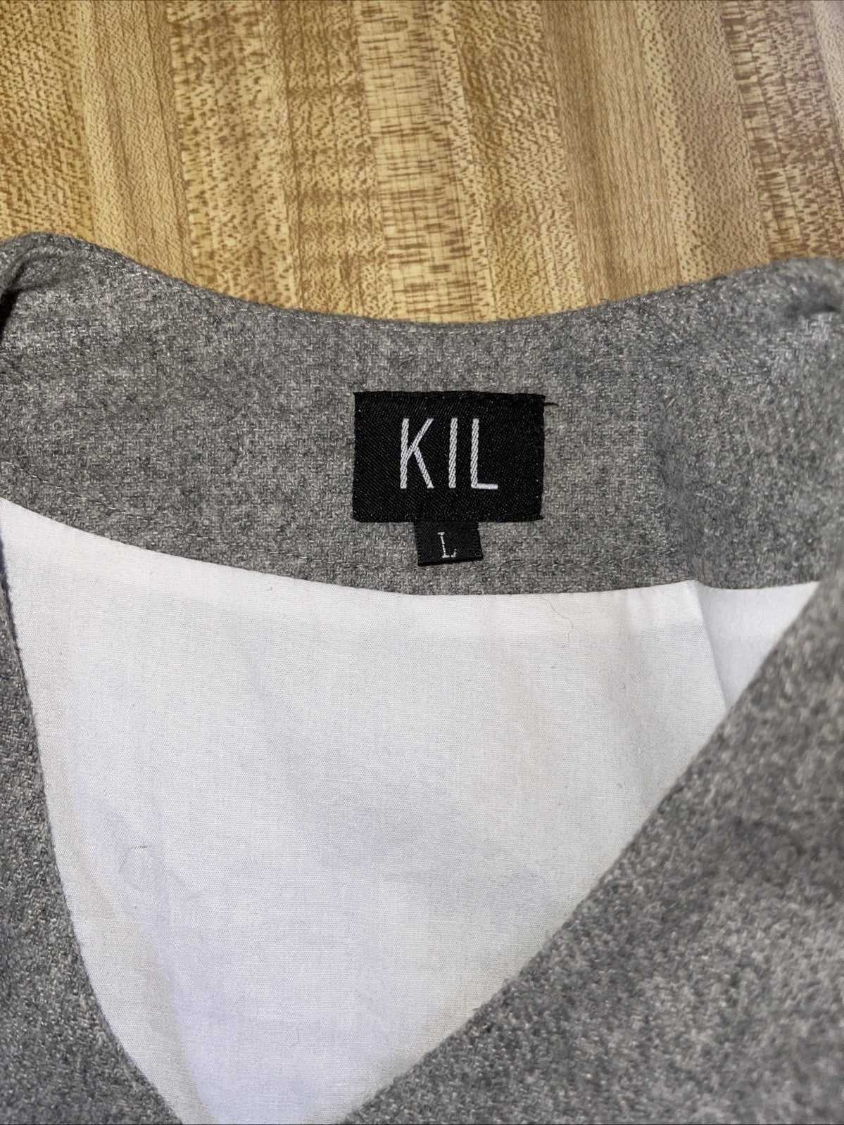 Kil Button Up Baseball Jersey Style Shirt Large Double Layered