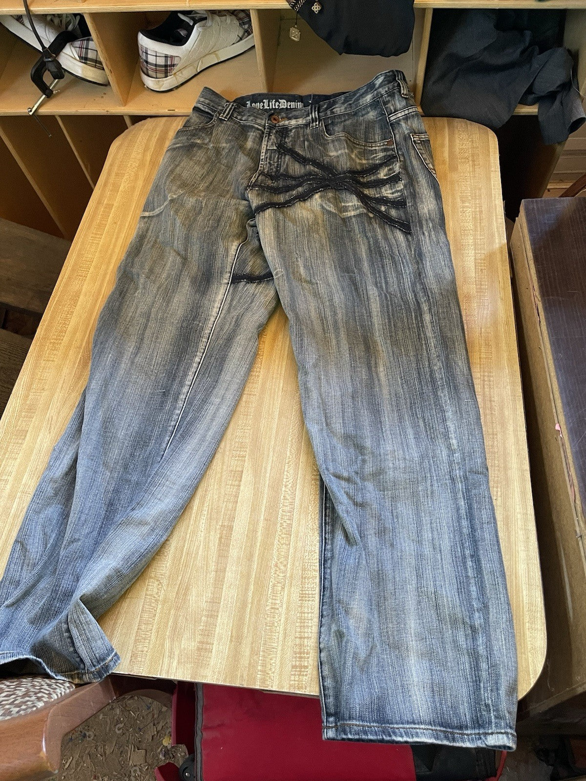 Azzure Jeans Baggy Wide Leg Hiphop Streetwear 