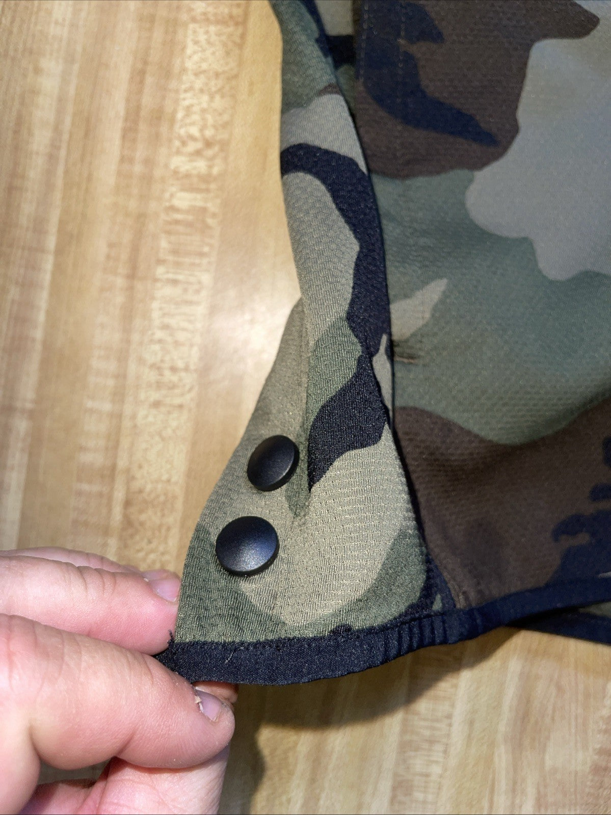Nike Camo Hoodie Small Side Snap Full Zip