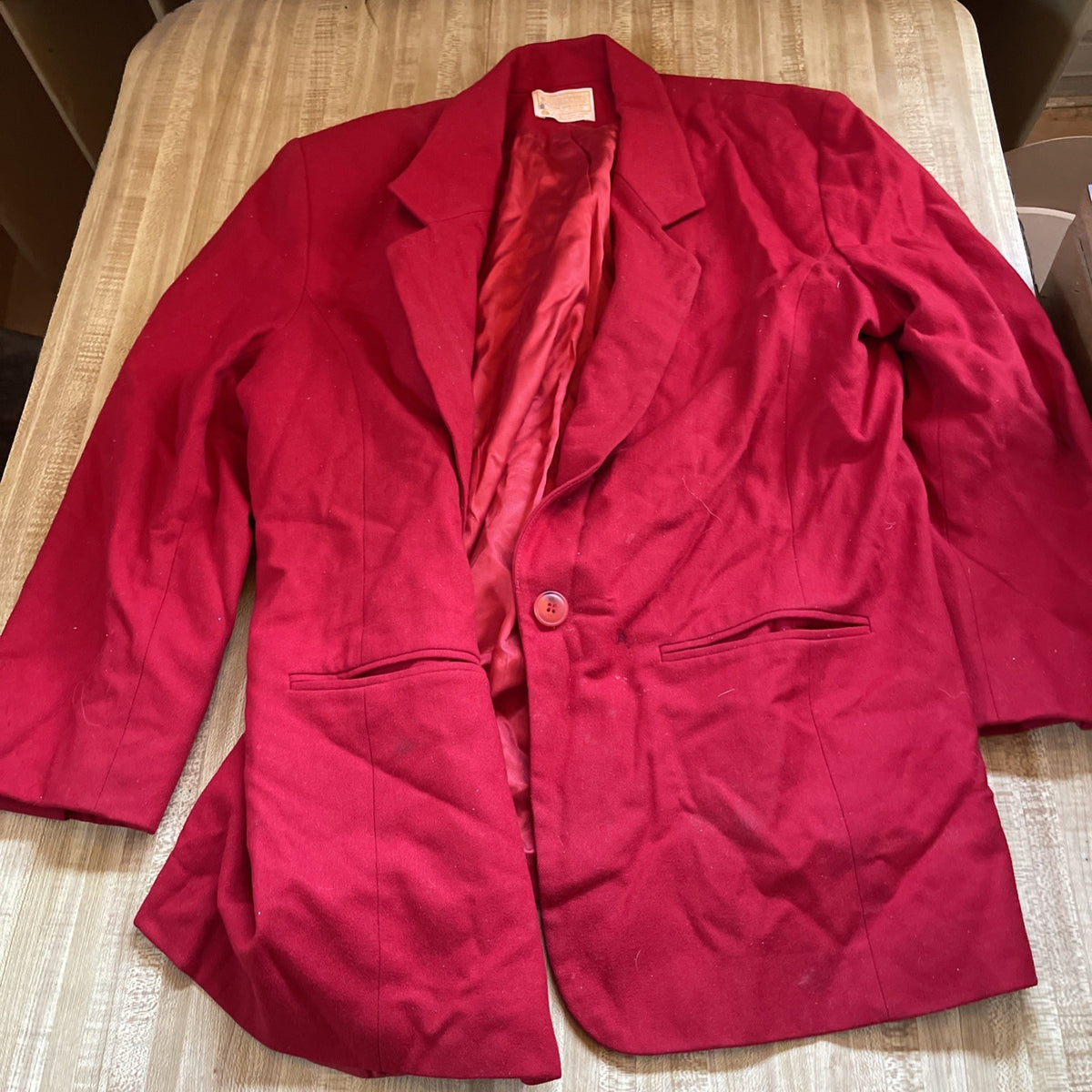 Pendleton Blazer Red Women’s 14 Vintage 