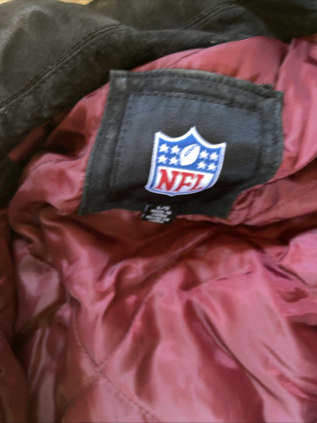 Washington Redskins Suede Varsity Jacket Large
