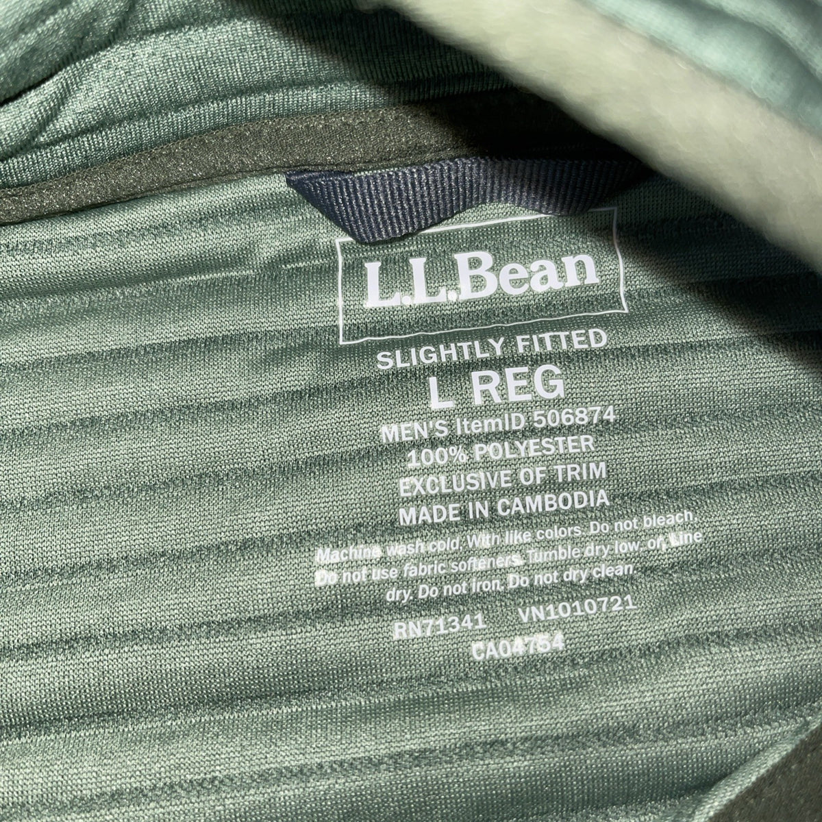 LL Bean Snap Button Sweater Large 