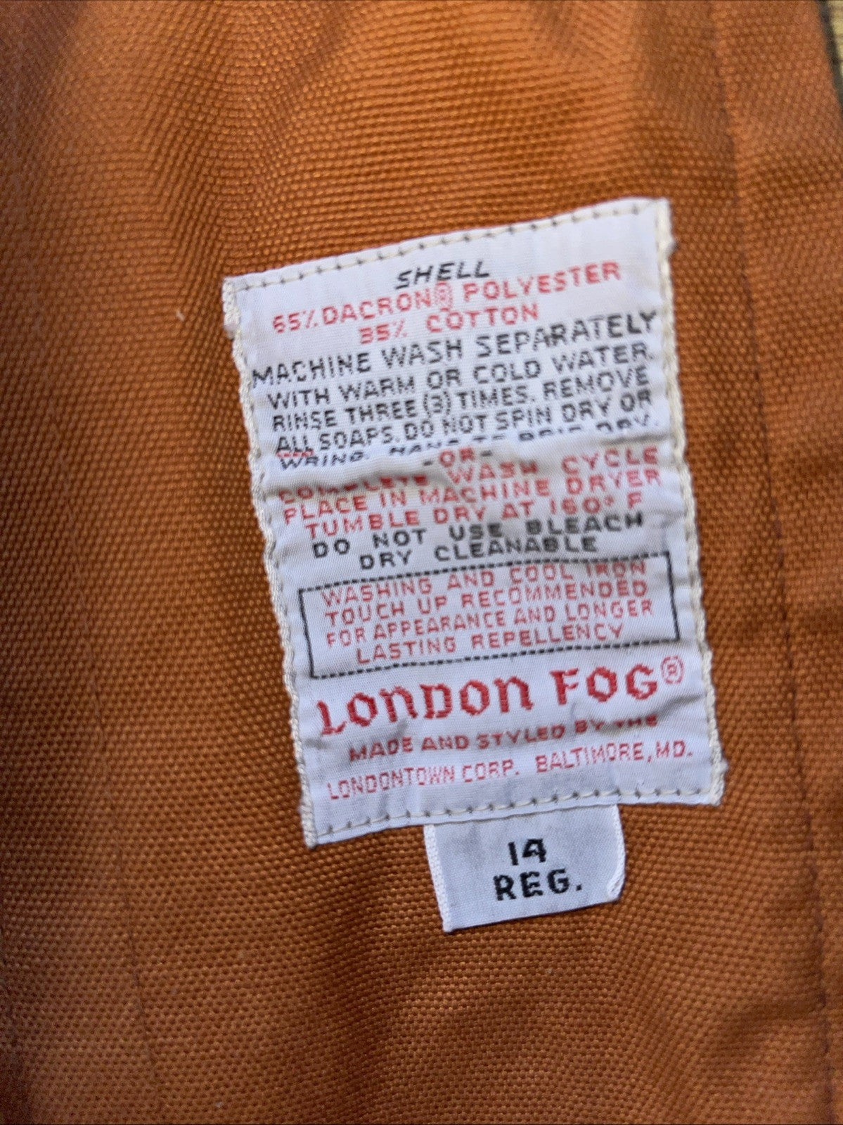 London Fog Women’s Trench Coat 14R
