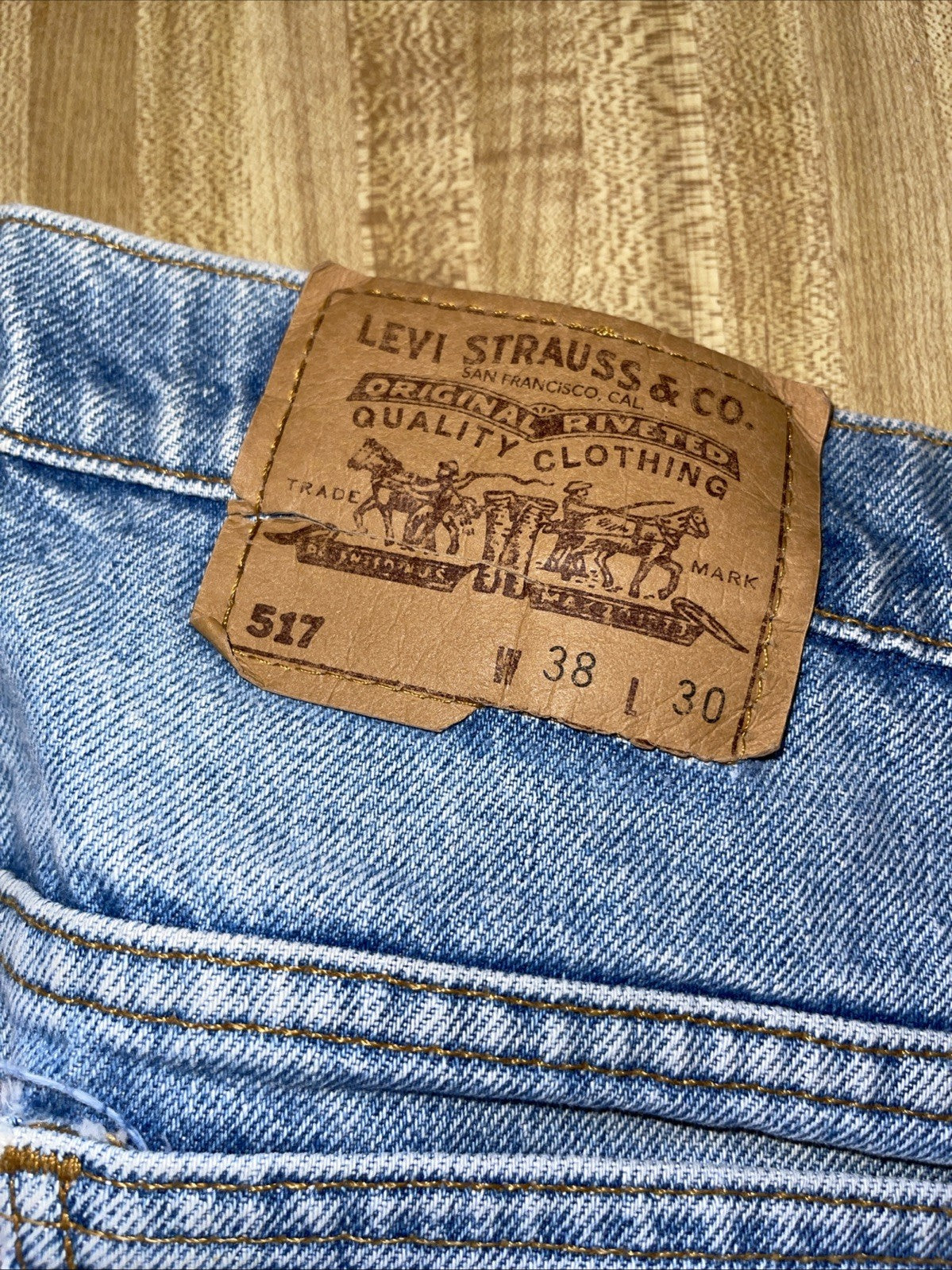 Vintage Levi’s 517 Made In USA 38/30 Orange Tab