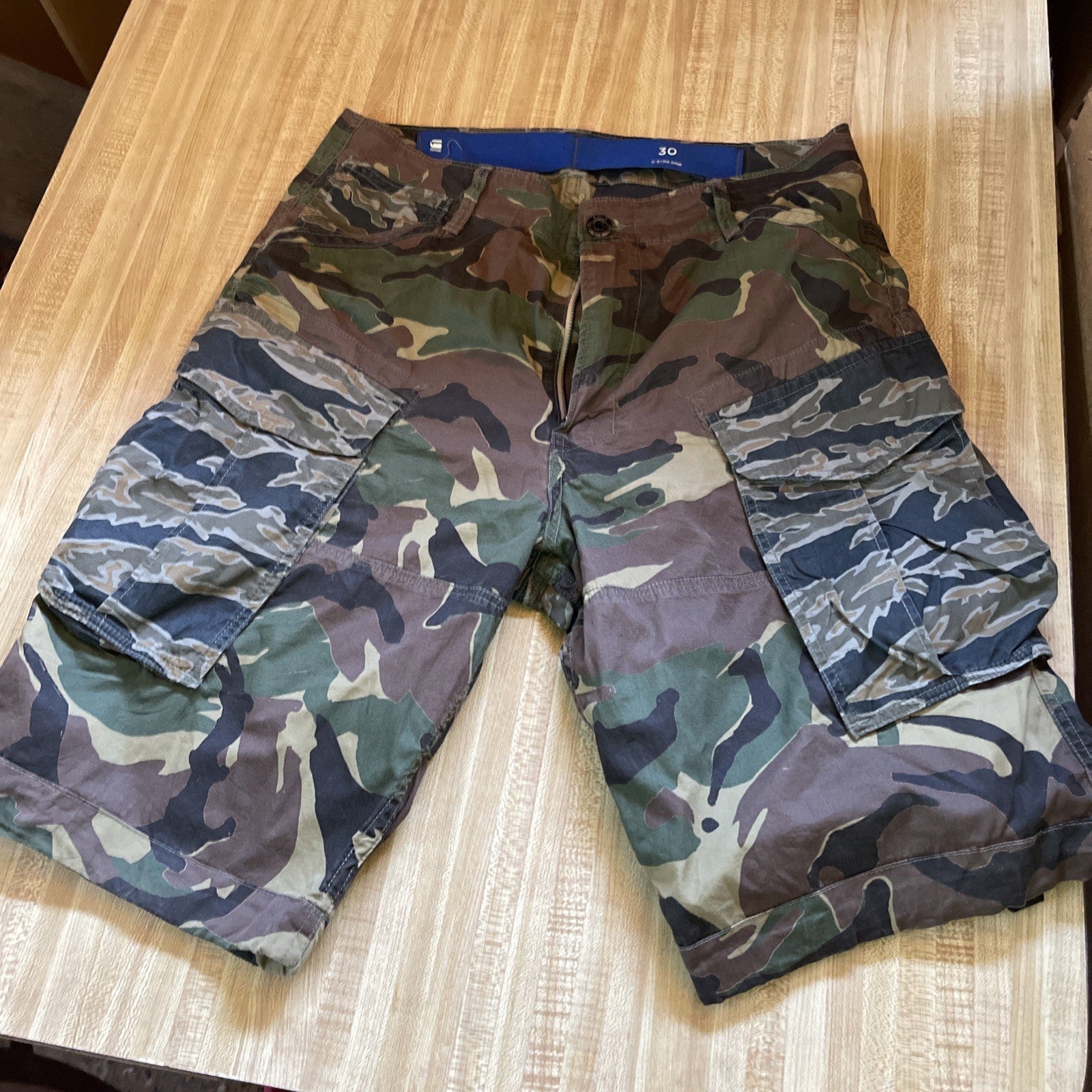 G Star Raw Camo Cargo Shorts 30