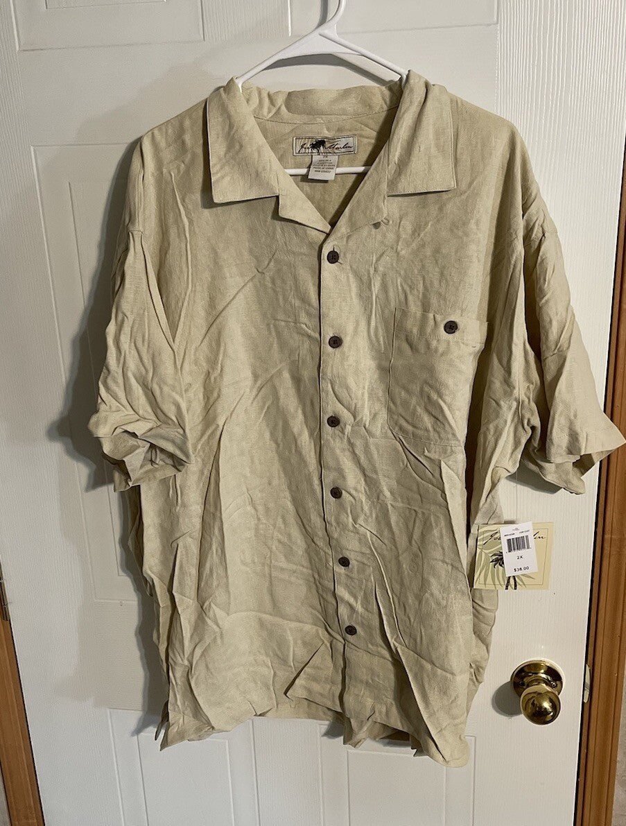 Joe Marlin Silk Blend Shirt NWT 2XB