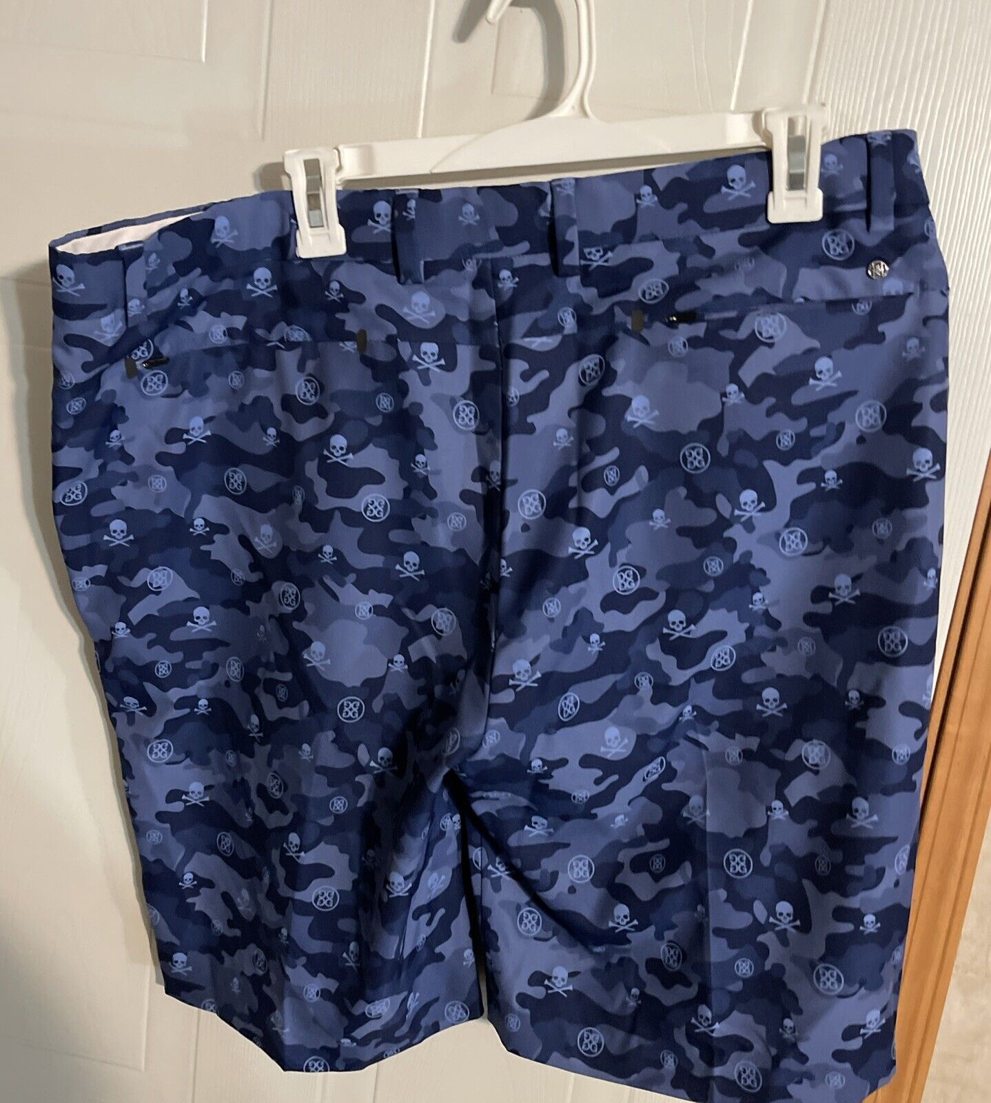 G Fore Blue Camo Jolly Roger All Over Print Shorts 38