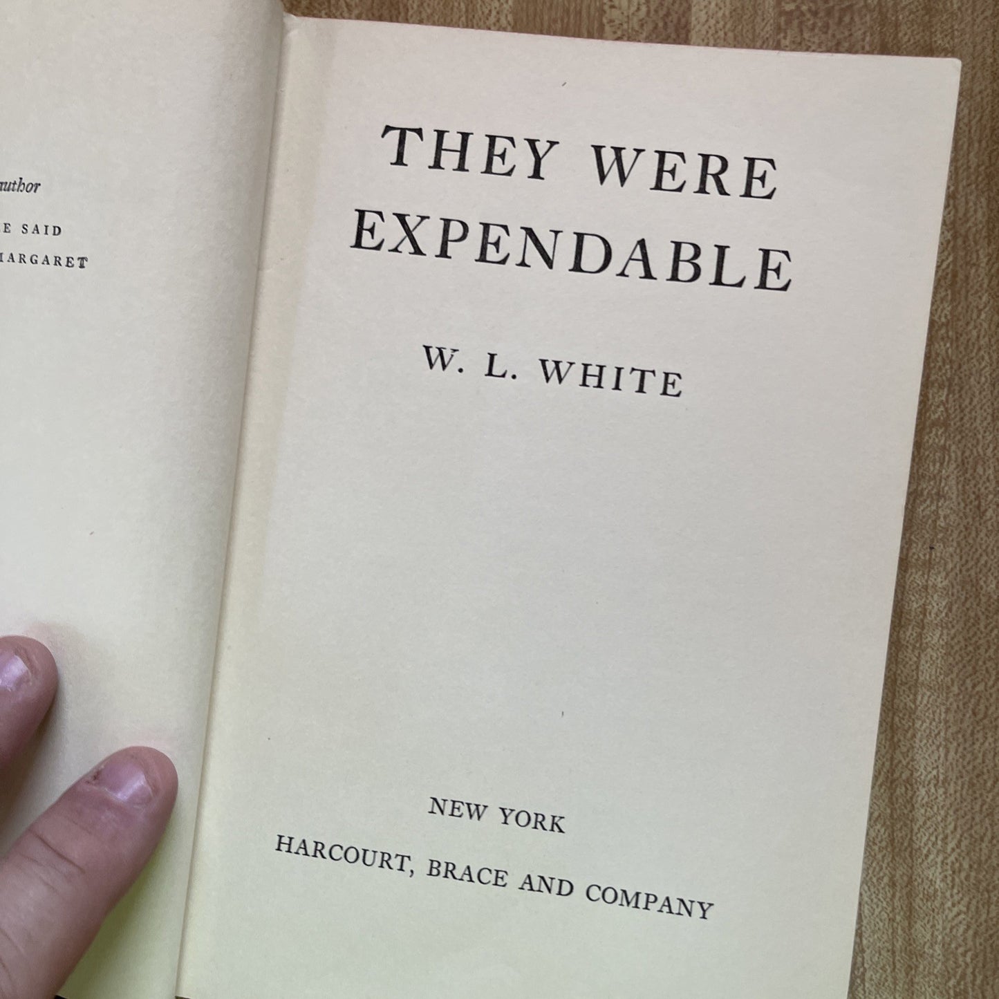 They Were Expendable Hardcover