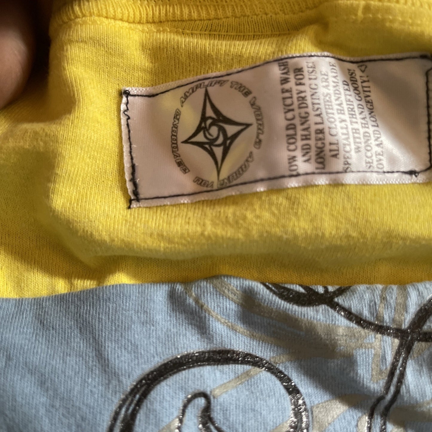 Vintage Upcycled Top On A Screen Stars Best Tag XL