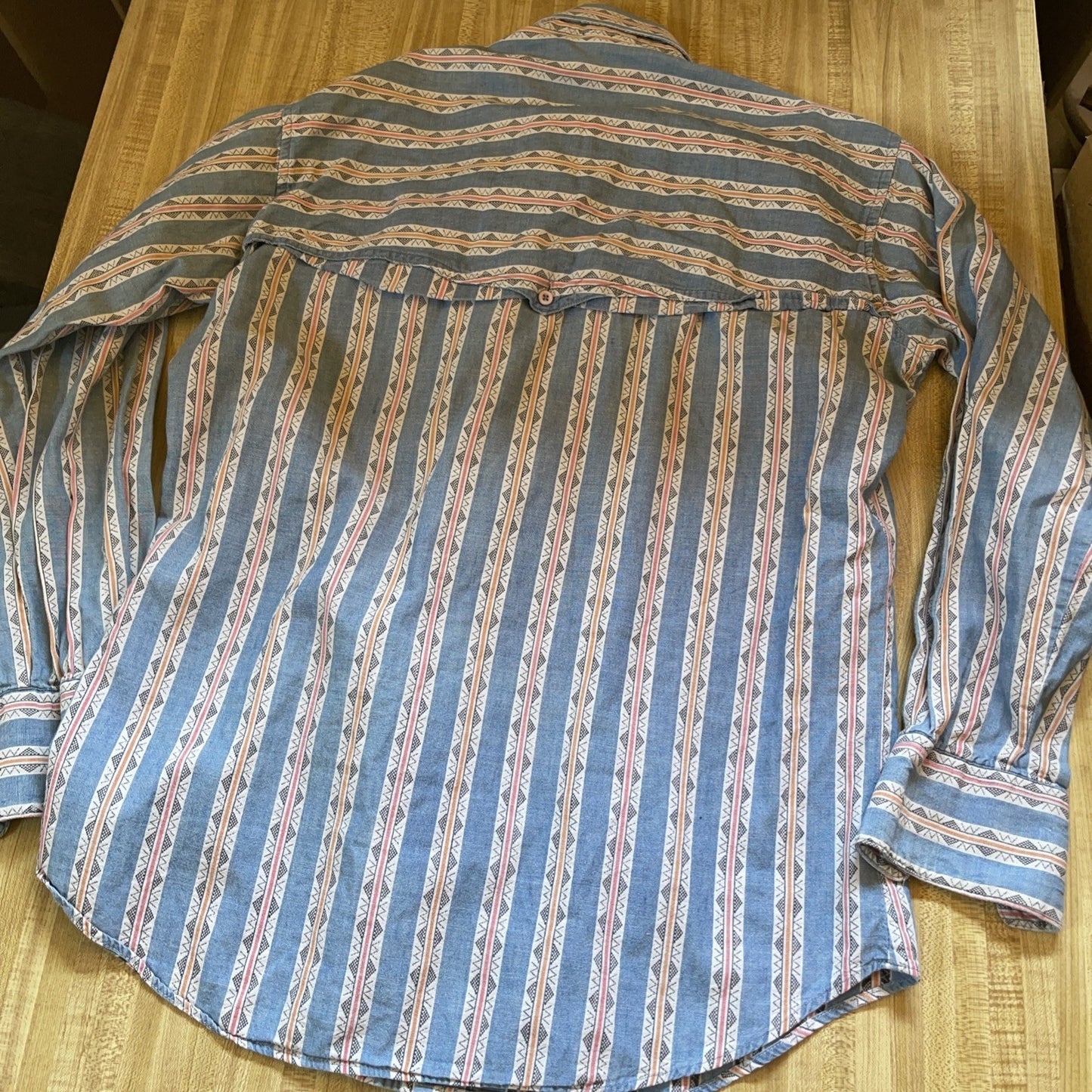 Vintage Ruddock Bros Shirtmakers Brushpopper Western Cowboy Rancher Medium 