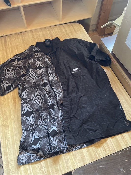 All Blacks Hawaiian Shirt 3XL 