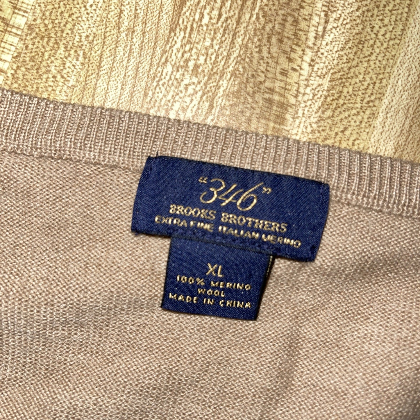 346 Brooks Brothers Argyle Sweater XL Merino Wool 
