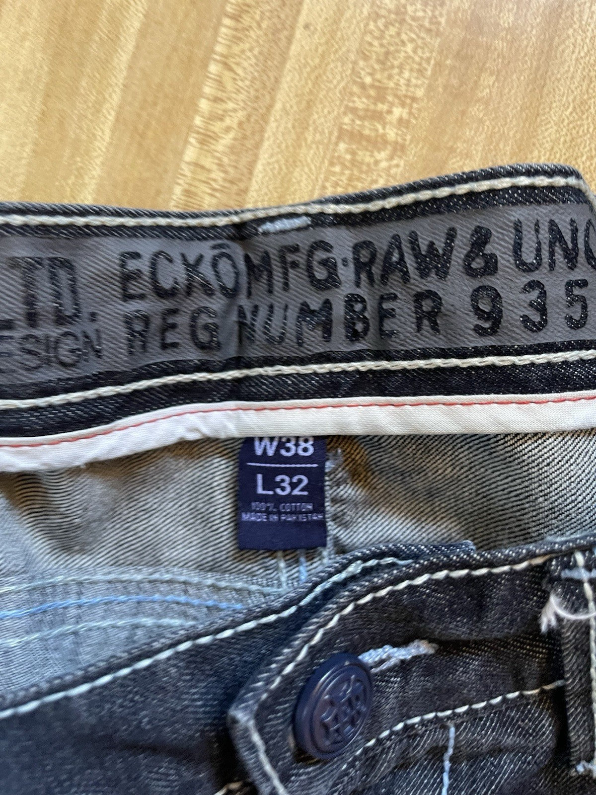 Ecko Wide Leg Baggy Jeans 38/32 Y2K Hiphop Streetwear 