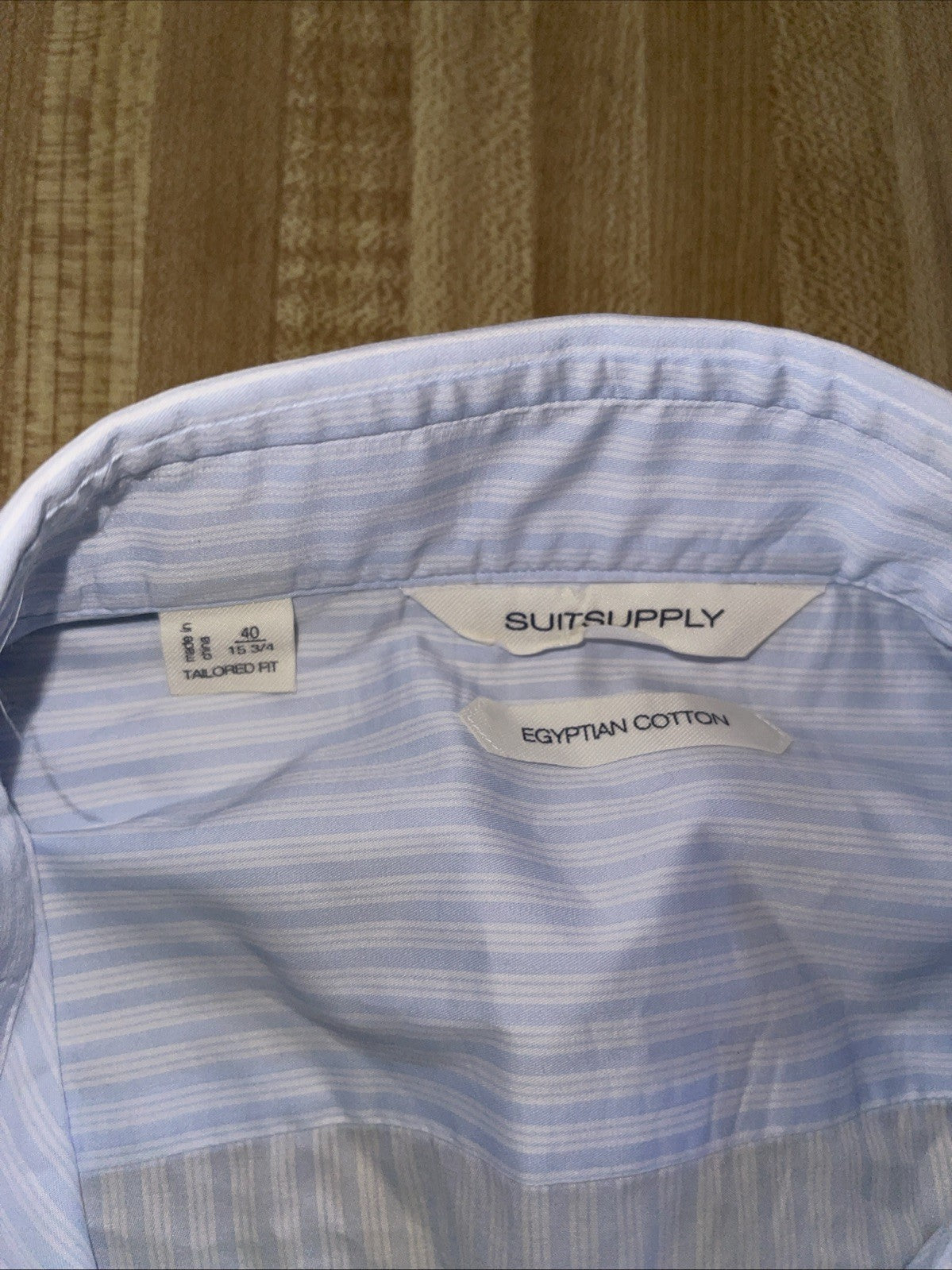 suitsupply egyptian cotton shirt 15 3/4