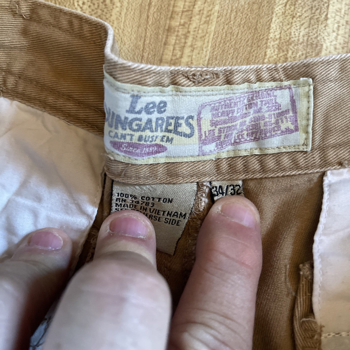 Lee Dungarees Cargo Pants 34/30 Tag Says 34/32 Wide Leg