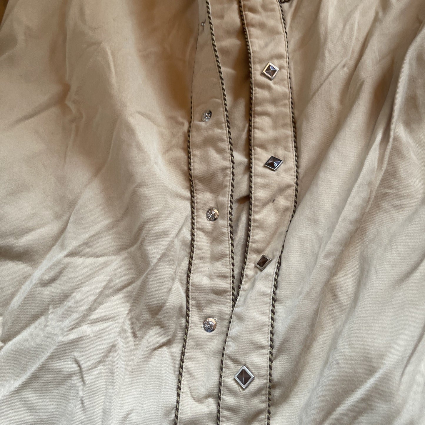 Vintage Panhandle Slim Gunfighter Pearl Snap Large 