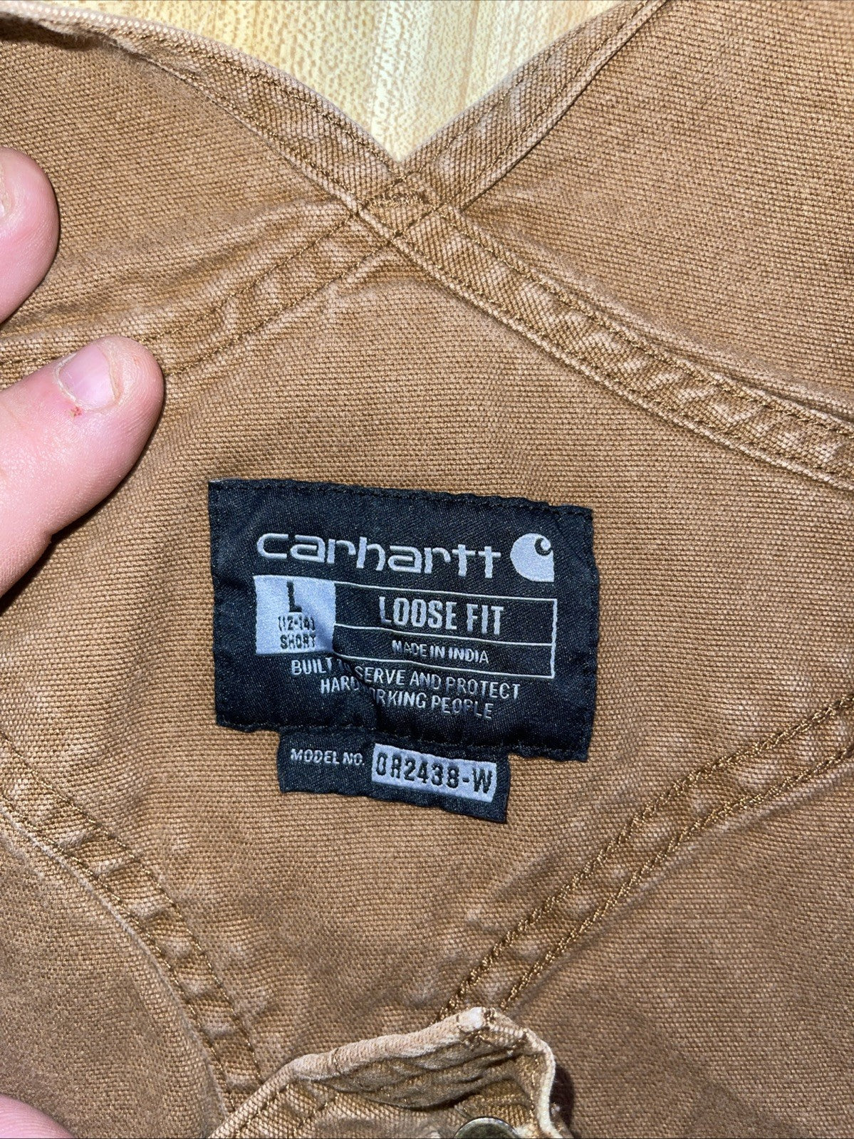 Carhartt Women’s Double Knee Overalls Large 