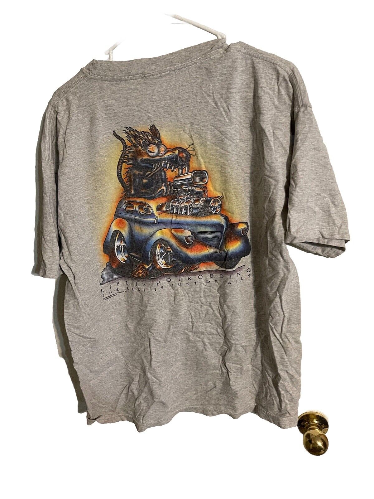 Genuine Oily Shirts T Shirt XL Vintage 1999 Hot Rod 