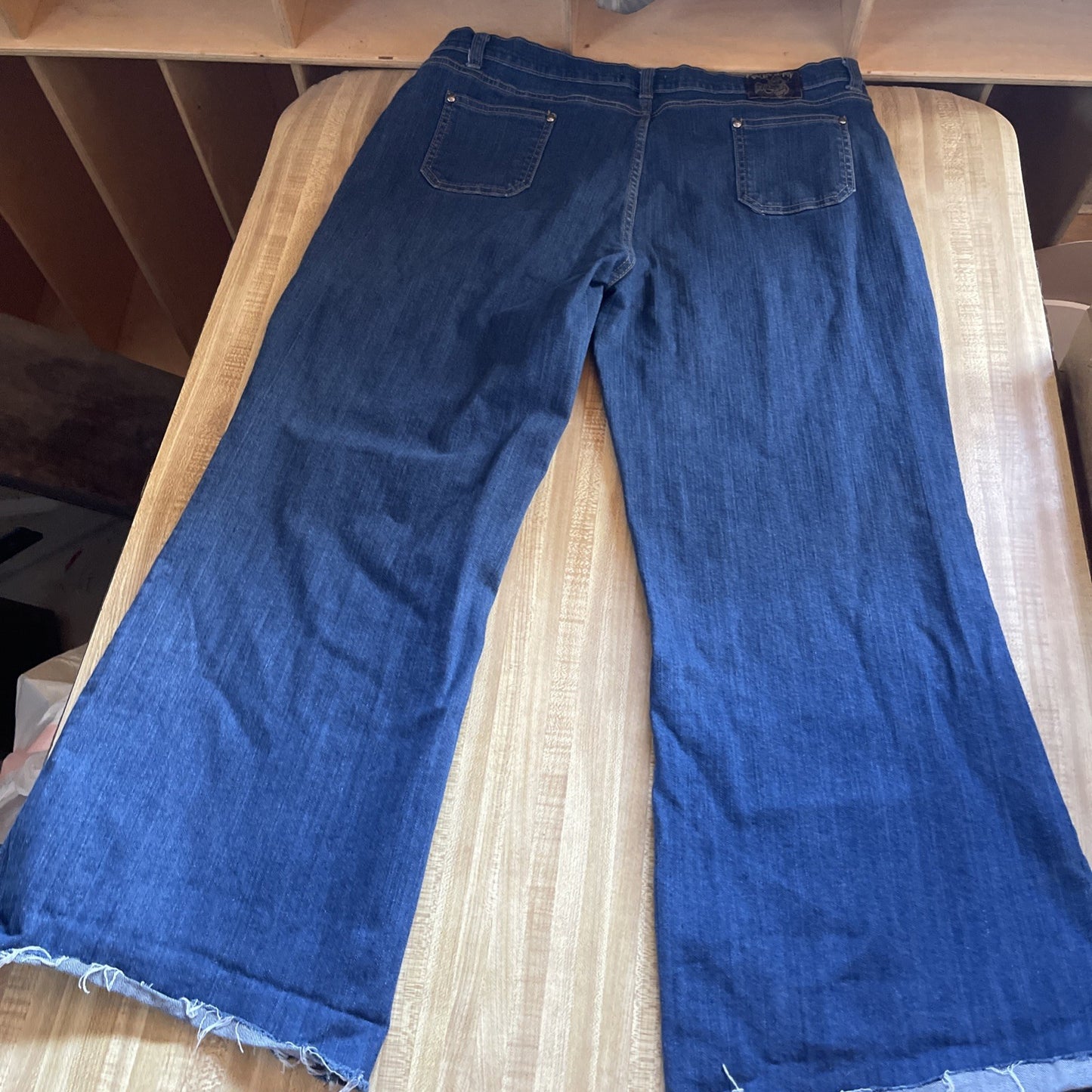 Run & Fly Jeans Wide Leg Baggy 38/27 12 Inch Leg Openings
