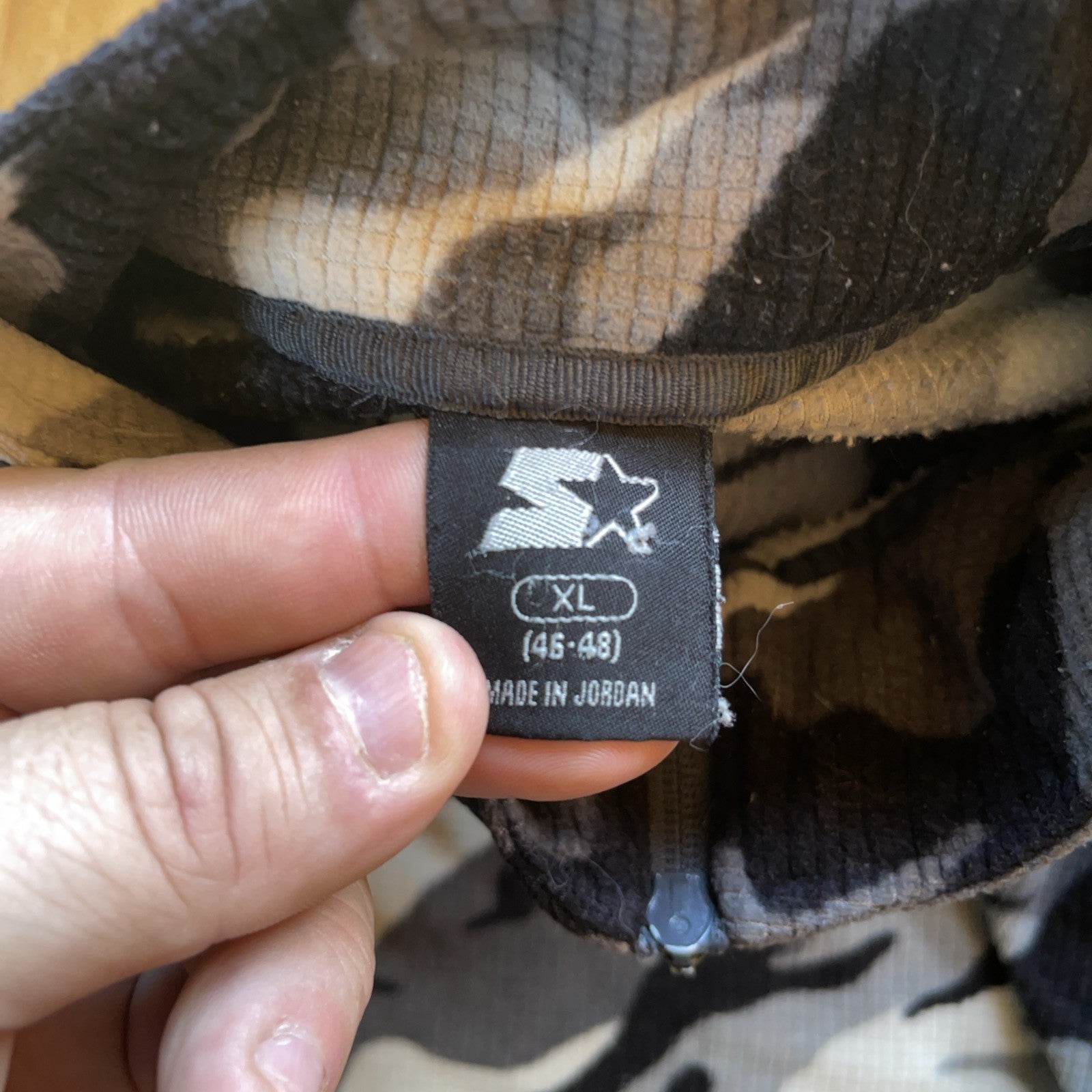 Starter Camo Quarter Zip XL