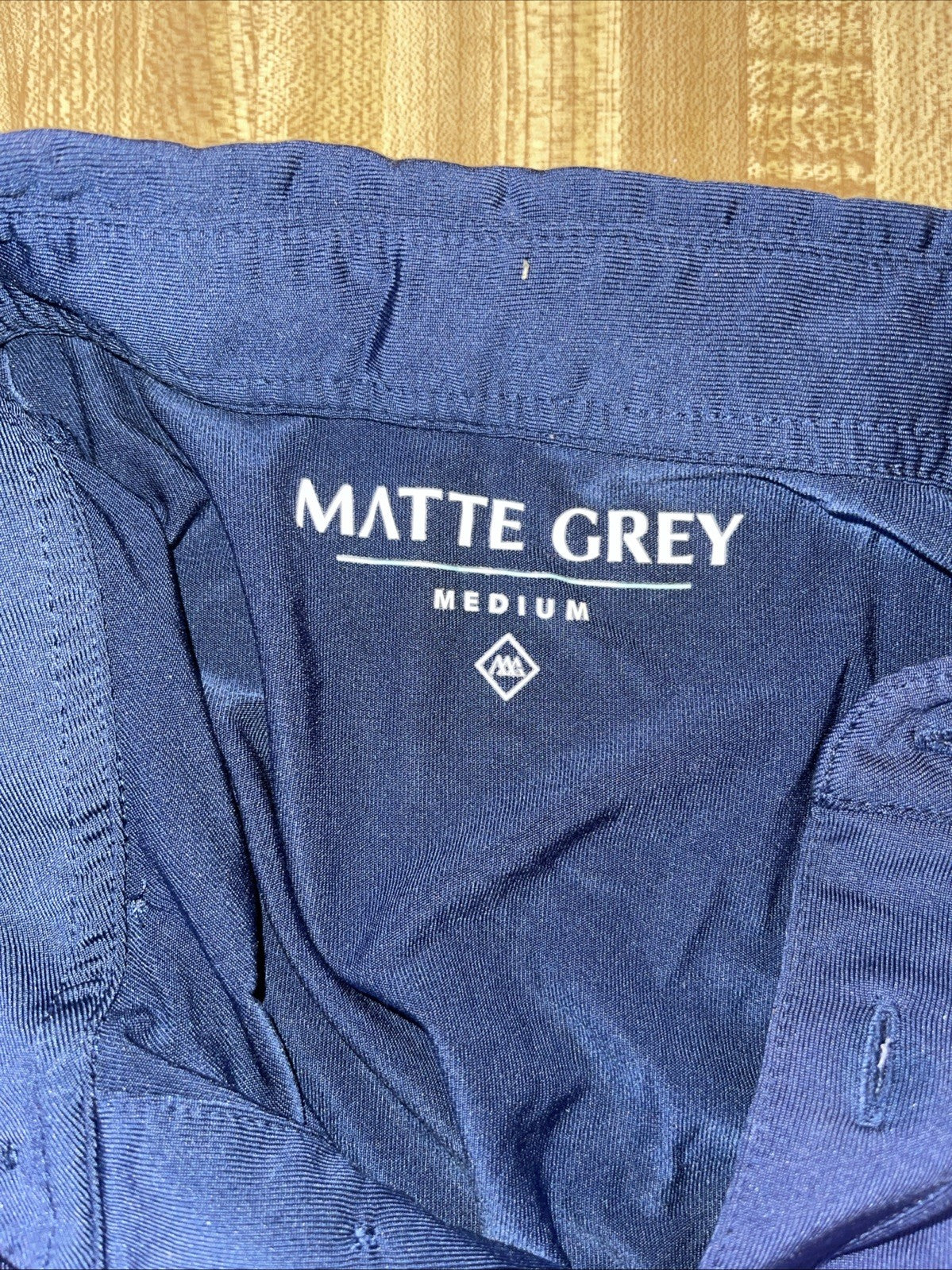 Matte Grey Polo Medium 
